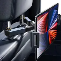 Support de téléphone télescopique pour voiture, support de tablette arrière, support de tablette anti-tremblement, support de téléphone automatique universel pour iPad de 4 à 12.9 pouces 1